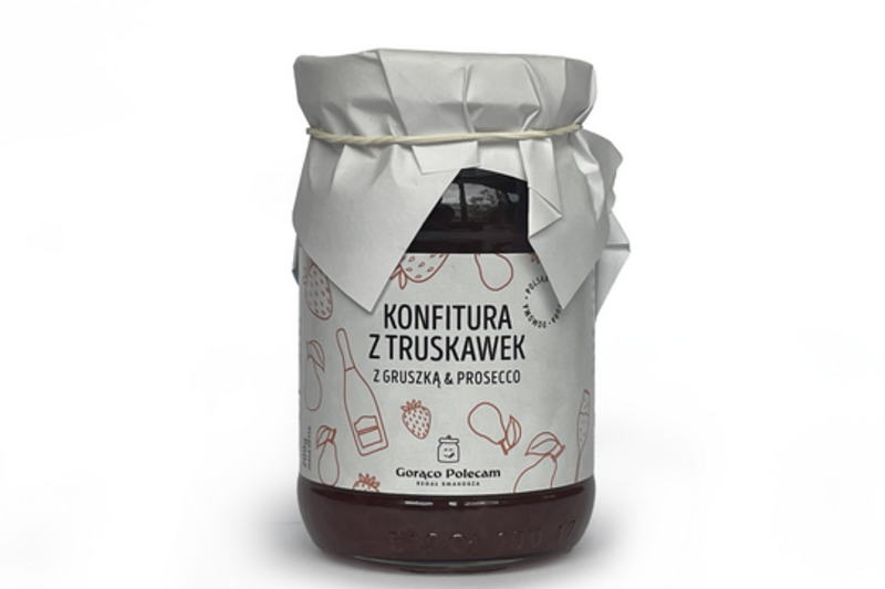 Konfitura z truskawek z gruszką & prosecco